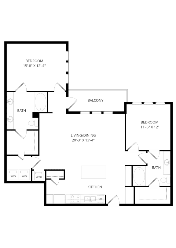 Floor Plans The Crosby at the Brickyard Apartment Homes Farmers